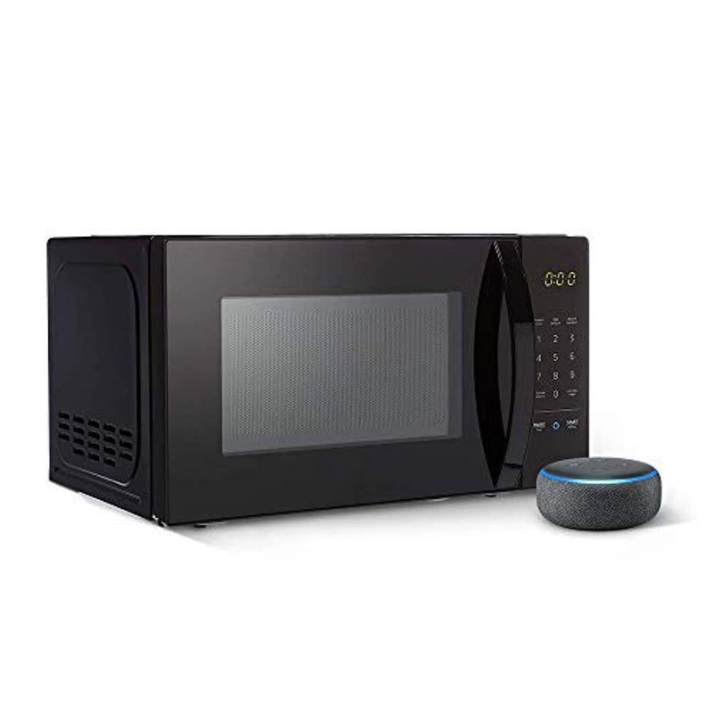 AmazonBasics Microwave bundle with Echo Dot (3rd Gen) - Charcoal